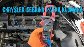 Sebring, vikavalo palaa ja moottori pätkii.