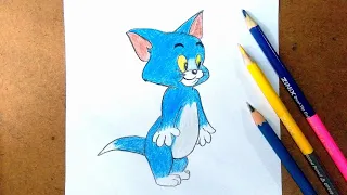 Baby Tom cat drawing for beginners | How to Draw Tom cat easily step by step | Tom Drawing for kids