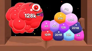 Jelly 2048 - Blob Merge 3D Base (Part 02) Unlock 16384, 32768, 65536, 128K Jellys