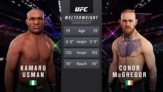 UFC Full Fight: Kamaru Usman vs. Conor McGregor [Fight Simulation]