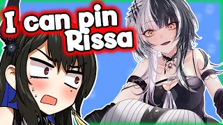 Shiori pins Rissa LIVE on stream in front of chat 😳【Shiori Novella / HololiveEN】