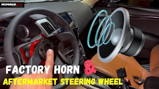 Connect factory horn wire on any aftermarket steering wheel