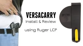 VersaCarry Pistol Handgun Gun Holster - Minimal Concealment - Using Ruger LCP .380