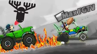 KARTOSHKIN CHAMPION has won every race in the game Hill Climb Racing 2 funny video about race cars