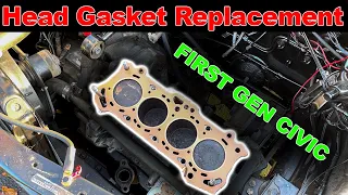 How to replace the head gasket on a first generation 1979 Honda Civic!