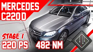 Mercedes-Benz C-Klasse C220d W205 I Softwareoptimierung Stage1 I Prüfstand - 100-200 | mcchip-dkr