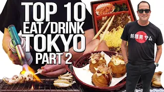 TOP 10 Things to Eat & Drink in Tokyo - Japan Travel Guide (Part 2) | SAM THE COOKING GUY 4K