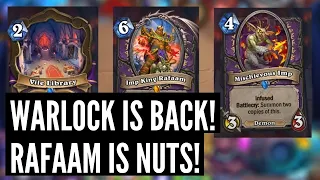 RAFAAM is BACK and IMP WARLOCK looks absolutely BROKEN! | Castle Nathria Card Review