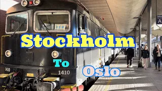 Stockholm to Oslo by SJ InterCity train