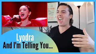 REAL Vocal Coach Reacts to Lyodra Singing "And I'm Telling You I Am Not Going..."