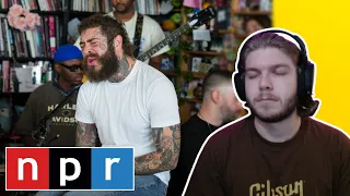 *WHAT A VOICE* Post Malone NPR Tiny Desk (First Reaction)