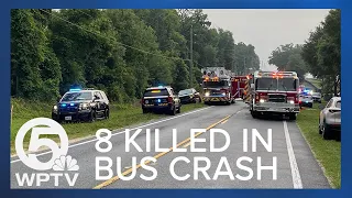 8 dead, dozens injured as farmworkers' bus overturns in central Florida