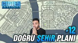 TRAFİKSİZ VE ŞIK ŞEHİR PLANI ! YENİ BÖLGENİN SON ŞEKLİ -  #12 Cities Skylines Türkçe