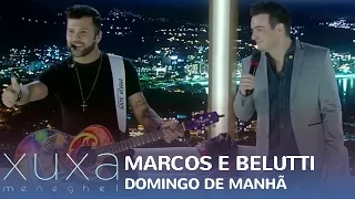 Marcos e Belutti brincam com plateia e cantam "Domingo de Manhã"