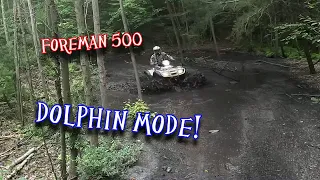 The power of the HONDA! Trail riding the AOAA park! CanAm Renegade 1000xxc - Honda Foreman 500