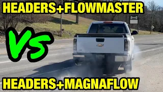 CAMMED Chevy/GMC 5.3L V8: Headers+Magnaflow Vs Headers+Flowmaster!