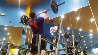 135 OverHead Push Press for 25 rep's