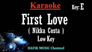 First Love (Karaoke) Nikka Costa Low Female key E /Nada Rendah Wanita/Cewek