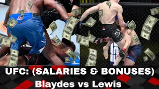 UFC Fight Night: Blaydes vs Lewis Fighter Salaries & Bonuses Pay, Lewis The Top Earner Of The Night