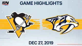 NHL Highlights | Penguins vs. Predators – Dec. 27, 2019