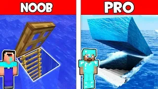 Minecraft NOOB vs PRO : NOOB FOUND UNDERWATER BASE! WHAT INSIDE? Challenge 100% trolling