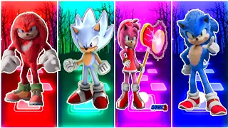 Knuckles Vs Hey per Sonic Vs Amy Vs Super Sonic || Tiles Hop Edm Rush