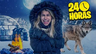 24 HORAS SOBREVIVENDO NA NEVE!! ( MUITO EXTREMO)