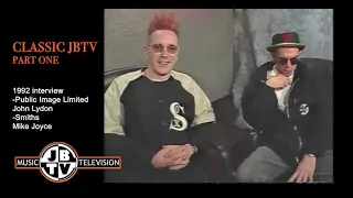 Part 1 - John Lydon Mike Joyce PIL uncut 1992 JBTV Interview