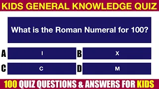Kids GK Quiz | 100 Important General Knowledge Quiz Questions And Answers | Learning Video for Kids