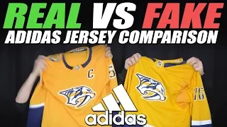 Real vs Fake NHL Adidas Jersey Comparison