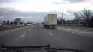 Dash camera video shows chase with semi on I-270 in Columbus