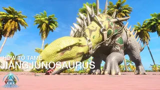 Jiangjunosaurus Taming Guide & abilities in Ark Survival Ascended ll Prehistoric Beasts 2 ASA