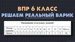 Разбор всех заданий Реального ВПР 2024 по математике для 6 класса