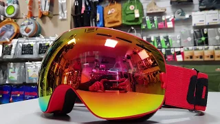 Маска горнолыжная #Copozz Red / Rainbow