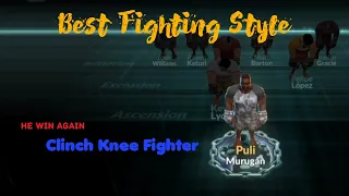 Clinch Knee Fighting Style | MMA Manager 2