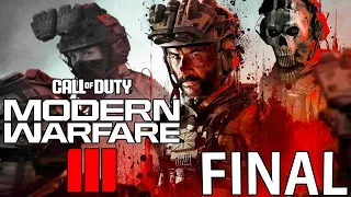 COD Modern Warfare 3 (2023) - FINAL ÉPICO!?!?!?! [ PC - Playthrough 4K ]