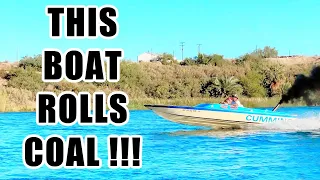 INSANITY! RACING A CUMMINS 12 VALVE DIESEL-SWAPPED BOAT!!!