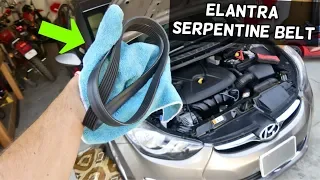 HOW TO REPLACE SERPENTINE BELT ON HYUNDAI ELANTRA Belt Diagram