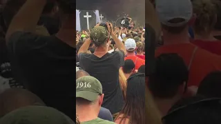 Amazing wheelchair crowd surfing at Carolina Rebellion 2018