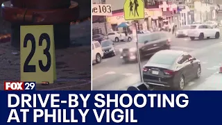 Surveillance video released in drive-by shooting at North Philadelphia vigil