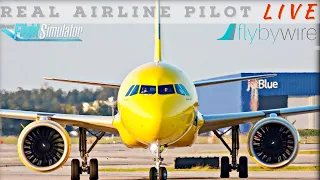 FlyByWire A320 NEO | Real Airbus Captain | vSpirit Airlines | Short Field Operations | #msfs2020