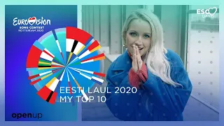 🇪🇪 Eesti Laul 2020 ● My Top 10 🇪🇪 | Eurovision Song Contest 2020