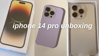iphone 14 pro unboxing (gold)