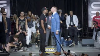 Floyd Mayweather vs. Conor McGregor (Toronto) Opening Staredown - MMA Fighting