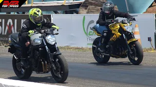 DRAG RACES: Yamaha FZ6 🆚️ Yamaha XJ6 🆚️ Yamaha RX 🆚️ Kawasaki Z1000. Piques Barranquilla 2024.