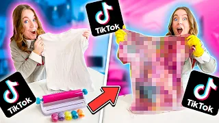 ТАЙ-ДАЙ НИТКАМИ?! Проверяю ВИРУСНЫЕ ЛАЙФХАКИ ИЗ ТИК- ТОКА ! We Tested Viral Tik-Tok Hacks