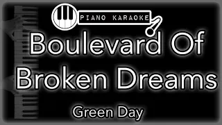 Boulevard Of Broken Dreams - Green Day - Piano Karaoke Instrumental