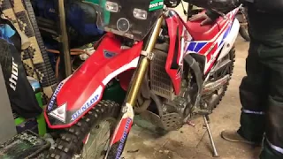 Lowering the front of my honda CRF 250L