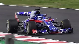 Toro Rosso STR13 Honda F1 2018 In Action during the Formula 1 2018 Testing