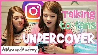 Talking To Fans Undercover On Instagram / AllAroundAudrey